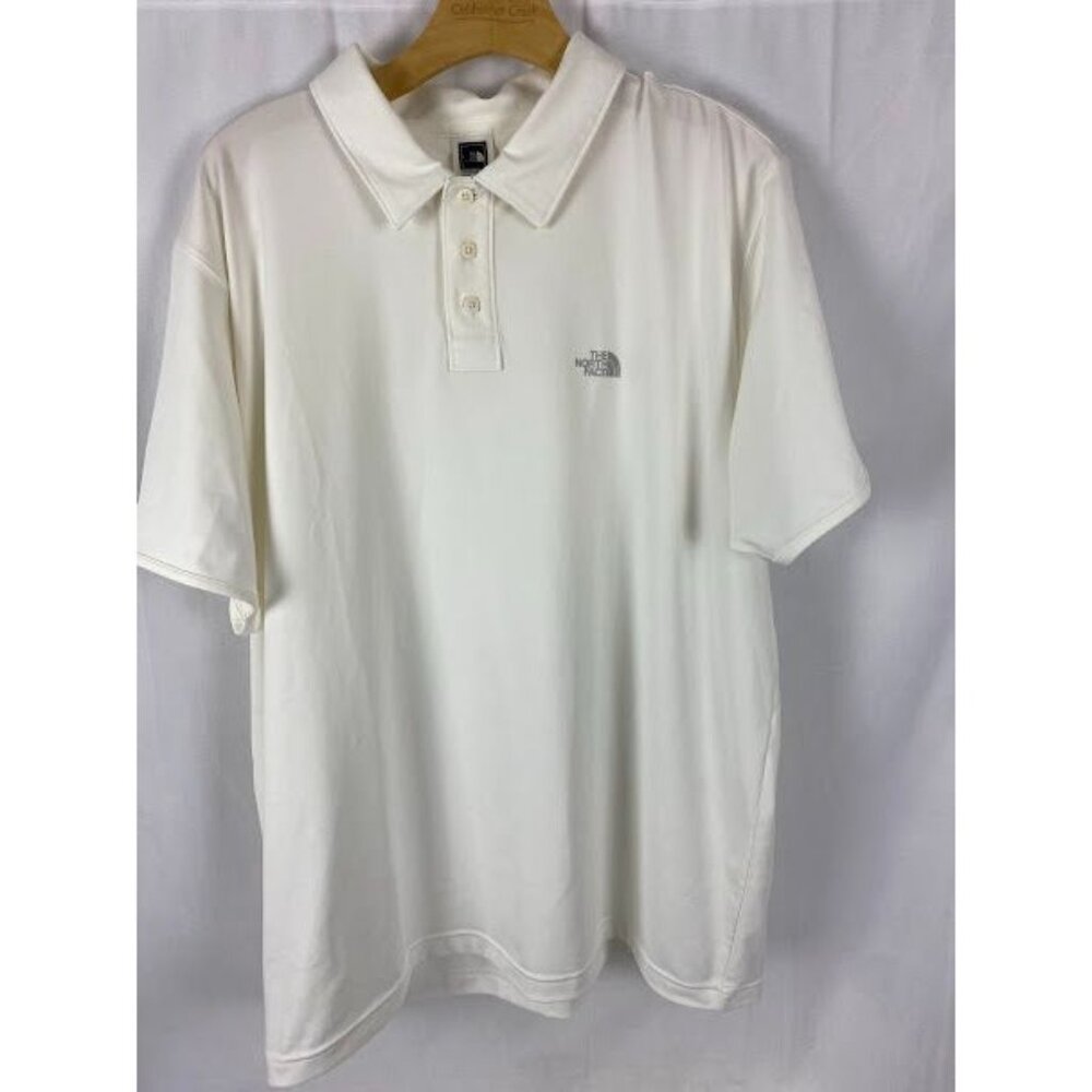 The North Face‎ White Polo Style Short Sleeve Golf Shirt Men's XL.